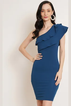 U&F One Shoulder Scuba Bodycon Dress