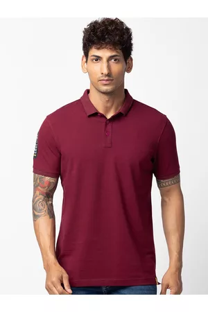 SPYKAR Men Polo Collar Slim Fit T-shirt