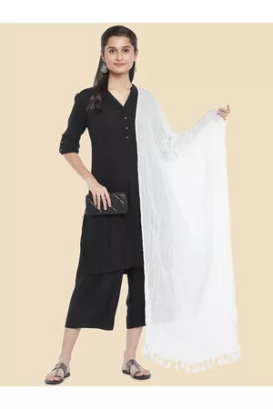 Pantaloons Cotton Tasselled Dupatta