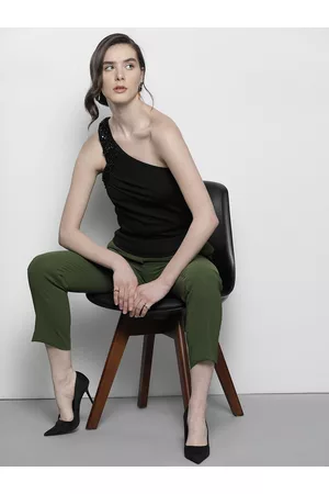 Urban Revivo Ruched Cropped Knit Top