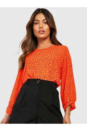 Boohoo Polka Dot Print Top