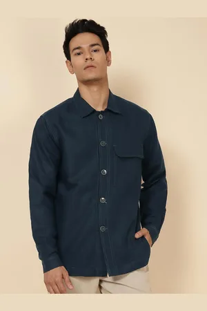 Fabindia Men Cotton Linen Shacket