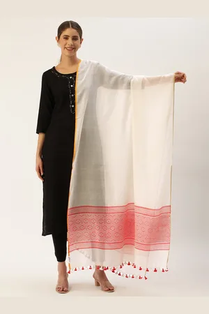 ArtEastri Ethnic Motifs Woven Design Pure Cotton Dupatta