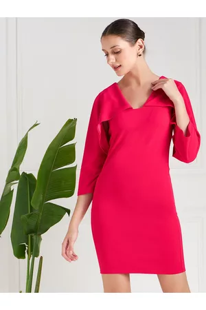 ATHENA Pink Scuba Mini Bodycon Dress
