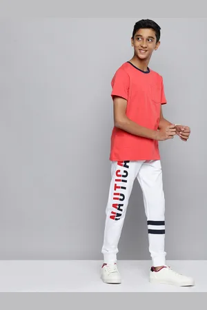 Nautica Boys Brand Logo Printed Joggers