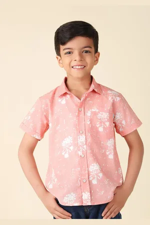 Fabindia Boys Abstract Printed Cotton Casual Shirt