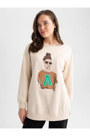 DeFacto Women Printed Sweatshirt