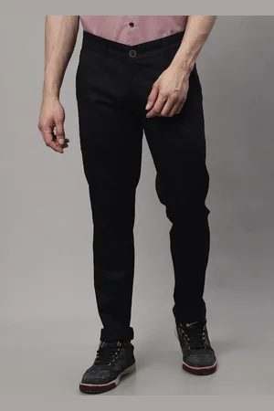 Majestic Smart Mid Rise Slim Fit Cotton Trousers