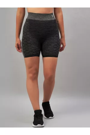 C9 Women Self Design High-Rise Cycling Sports Shorts