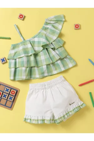 Nauti Nati Girls Checked Top with Shorts