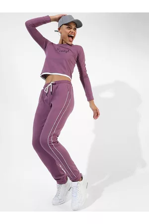 Campus Printed Pure Cotton Top & Jogger Co-Ords Set