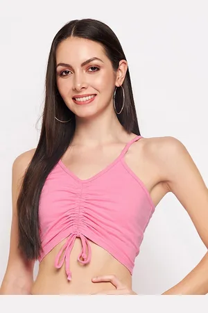 BRINN Shoulder Straps Bralette Crop Top