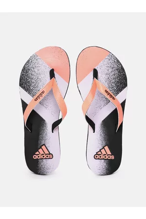 Adidas women grey shop eezay glitter colourblocked flip-flops