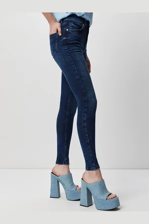 COVER STORY Women Blue Mid-Rise Light Fade Skinny Fit Jeans