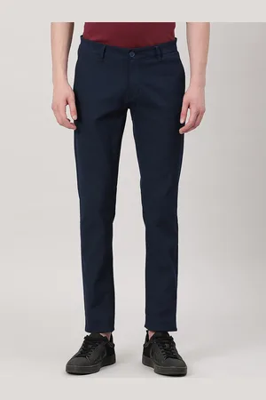 Crocodile Men Mid-Rise Slim Fit Trousers