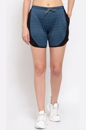 KLOTTHE Women Colourblocked Rapid-Dry Sports Shorts