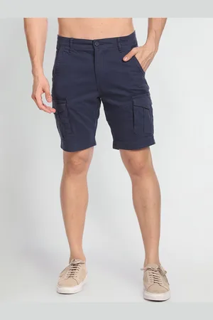 Flying Machine Men Mi-Rise Slim Fit Cargo Shorts