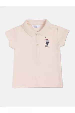 Ralph Lauren Girls Polo Collar Short Sleeves Pure Cotton T-shirt