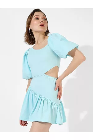 Campus Fit & Flare Cotton Mini Dress