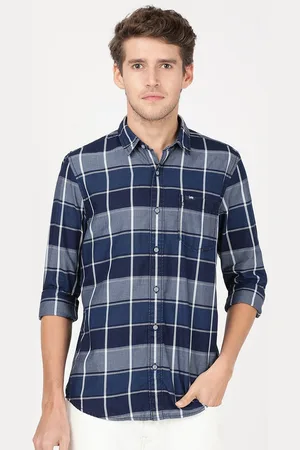 Lee Men Slim Fit Tartan Checked Casual Cotton Shirt