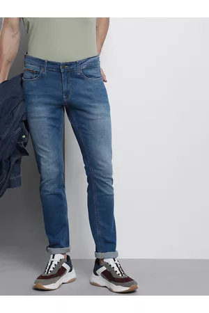 Tommy Hilfiger Men Mid-Rise Scanton Slim Fit Heavy Fade Stretchable Jeans