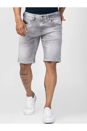 SPYKAR Men Washed Slim Fit Cotton Denim Shorts