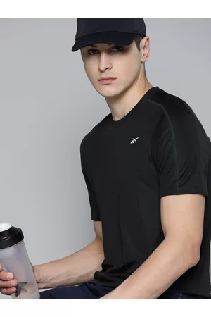 Reebok Men Brand Logo Printed Speedwick T-shirt