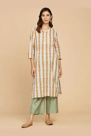 Fabindia Floral Printed Cotton Kurta