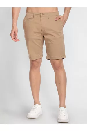 Flying Machine Men Mid Rise Slim Fit Shorts