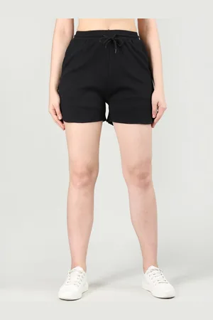 CHKOKKO Women Mid Rise Knitted Shorts