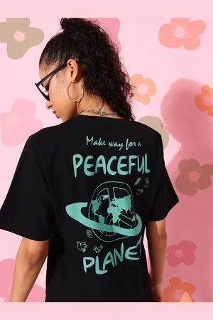 Dillinger Women Graphic Printed Oversized T-shirt