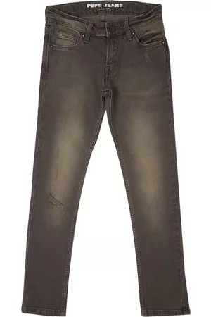 Pepe Jeans Boys Comfort Relaxed Fit Low Distress Light Fade Cotton Jeans