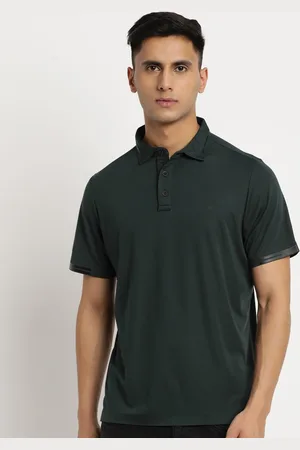 Turtle Men Polo Collar Slim Fit Cotton T-shirt