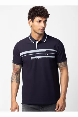 SPYKAR Men Polo Collar Slim Fit Cotton T-shirt