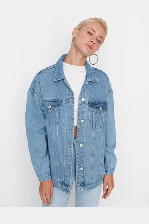 Trendyol Women Cotton Denim Shacket