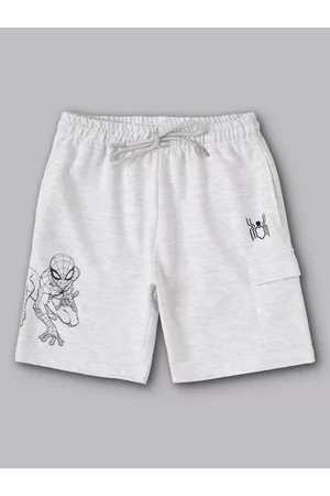 Kidsville Boys Spiderman Printed Pure Cotton Shorts