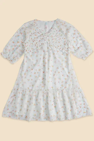 Pantaloons Girls Floral Printed Cotton Dress