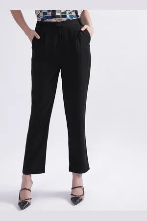 Elle Women Pleated Peg Trousers