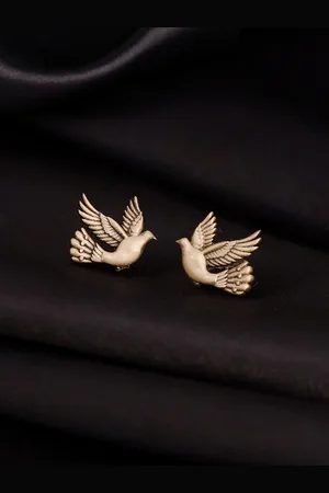 COSA NOSTRAA Men Set Of 2 Deer & Flying Collar Tips Gift Set
