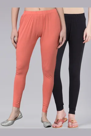 Dollar Missy Pack Of 2 Slim Fit Ankle-Length Leggings