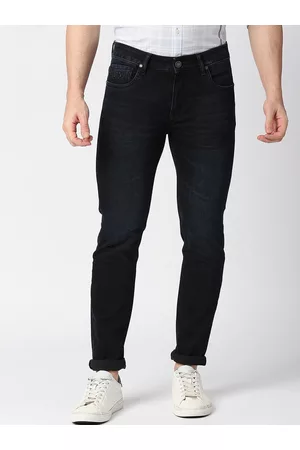 DRAGON HILL Men Clean Look Slim Fit Low-Rise No Fade Jeans