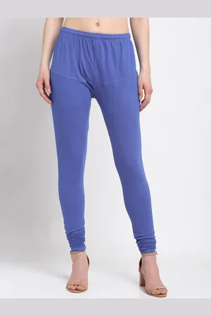 Klotthe Women Blue Solid Slim Fit Woolen Track Pants
