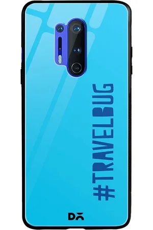 DailyObjects Blue Travel Bug OnePlus 8 Pro Glass Case