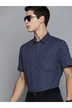 Indian Terrain Men Pure Cotton Slim Fit Printed Formal Shirt