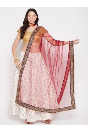 Clora Creation Ethnic Motifs Embroidered Dupatta With Sequinned