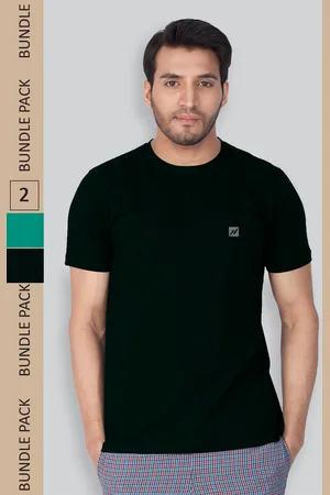 LUX NITRO Men Multicoloured 2 Mandarin Collar Anti Odour T-shirt