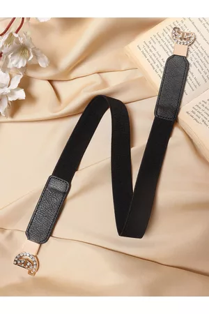 Berrylush Women Textured Stretchable Belt