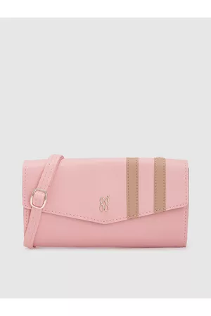 Baggit Women Striped Envelope Wallet With Sling Strap
