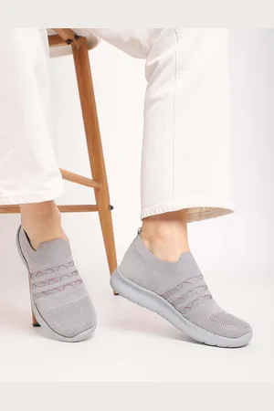 Marc Loire Women Woven Design Lightweight Mesh Comfort Insole Basics Slip-On Sneakers