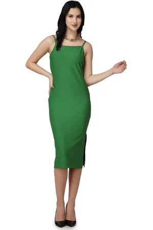 Popwings Green Bodycon Dress